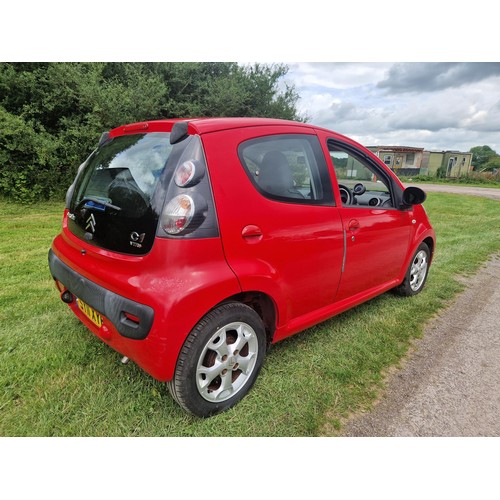 7 - Citroen C1 VTR+ 5dr hatchback EGS (AC) Auto Red,, Reg SY11 XYR, 24/06/2011, 5 spd auto petrol 998cc,... 