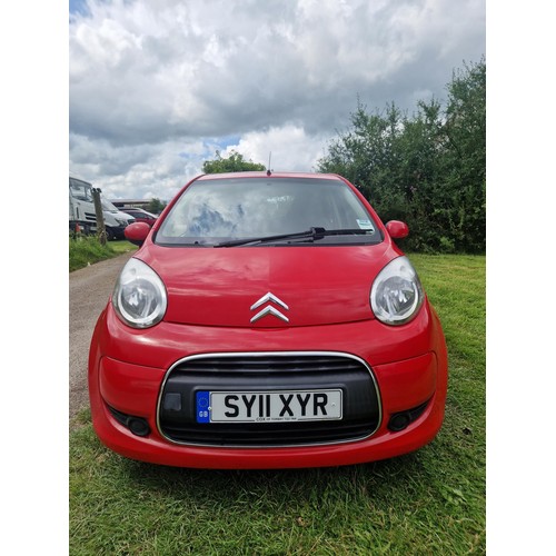 7 - Citroen C1 VTR+ 5dr hatchback EGS (AC) Auto Red,, Reg SY11 XYR, 24/06/2011, 5 spd auto petrol 998cc,... 