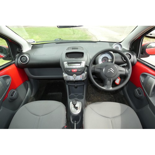 7 - Citroen C1 VTR+ 5dr hatchback EGS (AC) Auto Red,, Reg SY11 XYR, 24/06/2011, 5 spd auto petrol 998cc,... 