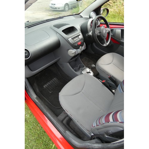 7 - Citroen C1 VTR+ 5dr hatchback EGS (AC) Auto Red,, Reg SY11 XYR, 24/06/2011, 5 spd auto petrol 998cc,... 