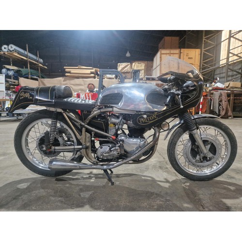 14 - A rare Triton 650 motorcycle or a Triumph T120R/Norton Special, built in the 1960s from a Norton man... 