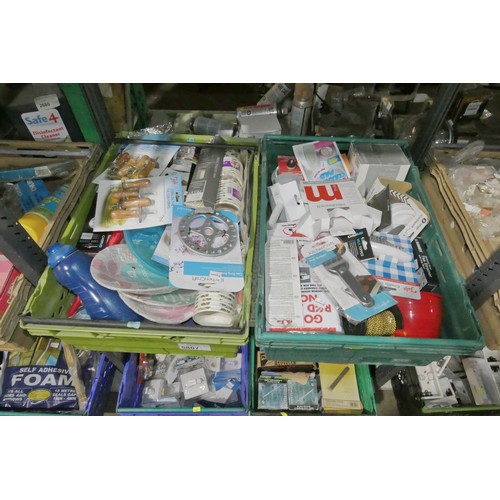 5807 - A quantity of various items including housewares, switches, rivets, tile cutters etc. Contents of 2 ... 