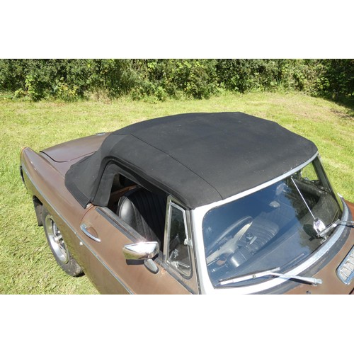 15 - MGB Sports Roadster, brown with dark Mohair soft top, Reg UUH 265S, 1st registered 20/03/1978, 4 spe... 