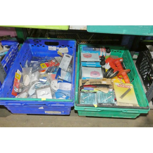 5807 - A quantity of various items including housewares, switches, rivets, tile cutters etc. Contents of 2 ... 