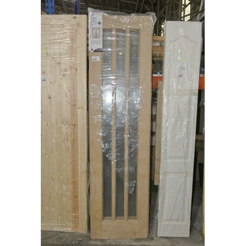 5889 - A pair of XL Joinery Oak Worcester rebated glazed doors overall approx 1067 x 1981mm