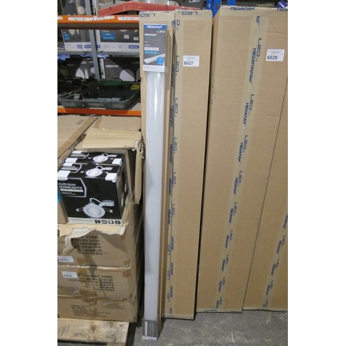 6027 - 1 box containing 12 x Megaman Malo LED batten lights 3000k / 240v / 1500mm long