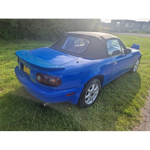 16 - Mazda MX-5 Eunos roadster , blue, Reg G468 CLE, 1st registered in the UK 22/07/1997, manufactured in... 