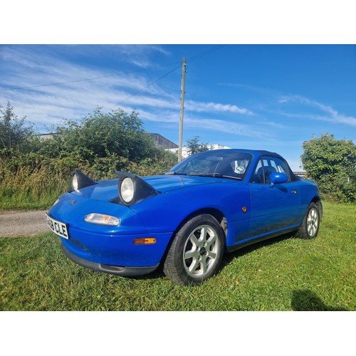 16 - Mazda MX-5 Eunos roadster , blue, Reg G468 CLE, 1st registered in the UK 22/07/1997, manufactured in... 