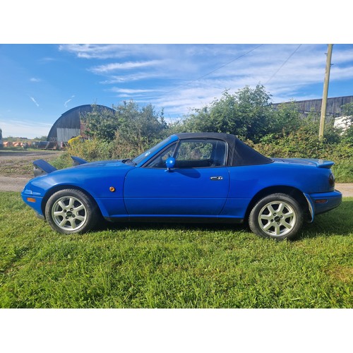 16 - Mazda MX-5 Eunos roadster , blue, Reg G468 CLE, 1st registered in the UK 22/07/1997, manufactured in... 