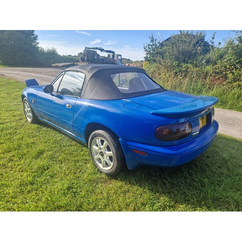 16 - Mazda MX-5 Eunos roadster , blue, Reg G468 CLE, 1st registered in the UK 22/07/1997, manufactured in... 