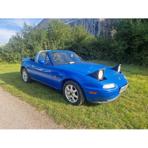 16 - Mazda MX-5 Eunos roadster , blue, Reg G468 CLE, 1st registered in the UK 22/07/1997, manufactured in... 