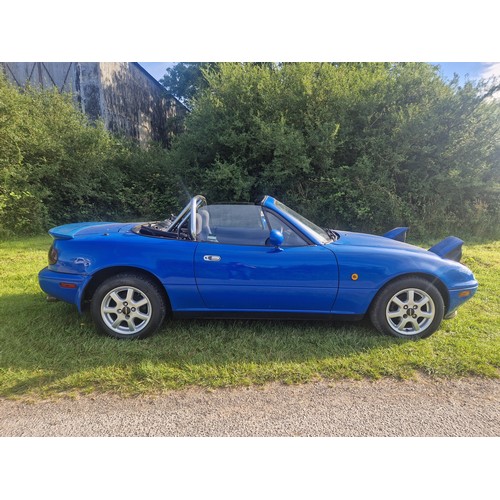 16 - Mazda MX-5 Eunos roadster , blue, Reg G468 CLE, 1st registered in the UK 22/07/1997, manufactured in... 