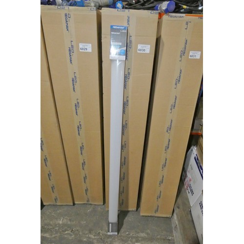 6030 - 1 box containing 12 x Megaman Malo LED batten lights 3000k / 240v / 1500mm long