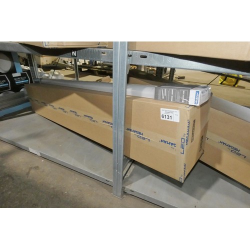 6131 - 1 box containing 12 x Megaman Malo LED batten lights 3000k / 240v / 1500mm long