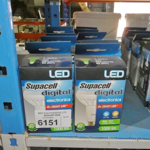 6151 - 10 x Supacell LED R80 Reflector ES (E27) bulbs