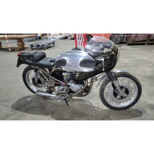 14 - A rare Triton 650 motorcycle or a Triumph T120R/Norton Special, built in the 1960s from a Norton man... 