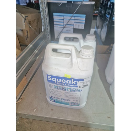 6200 - 2 x 5L bottles of Squeaky glass cleaner