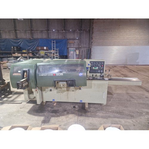 6219 - 1 x SCM 4 sided planer moulder model Compact 23 KS, YOM 1998, 3ph, no cutting blocks or other toolin... 