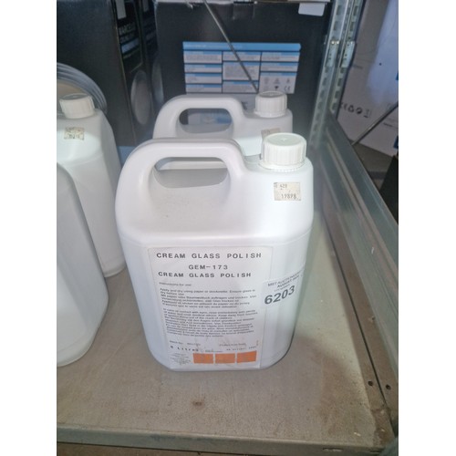 6203 - 2 x 5L bottles of cream glass polish