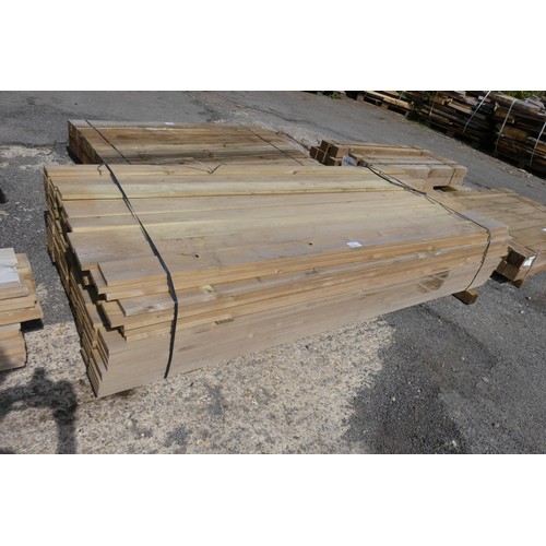 6338 - Approx 140 x lengths of timber each measuring approx 12cm x 2 x 240