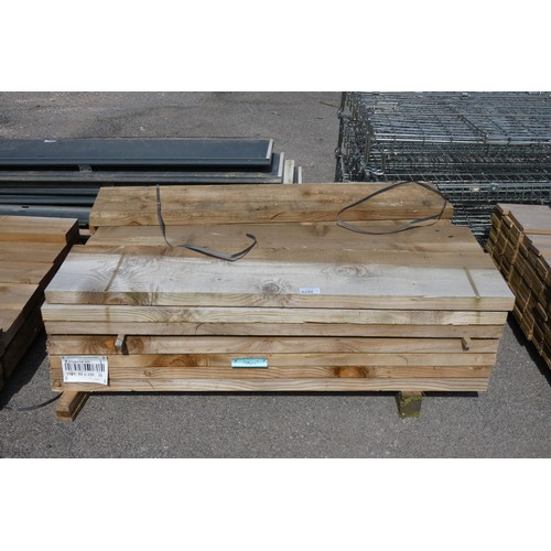 6340 - 20 x lengths of timber each measuring approx 33cm x 5 x 150