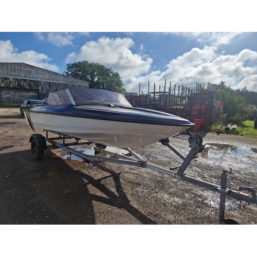 6242 - 1 x Fletcher 14 speed boat with a Honda 9.9hp four stroke outboard engine. This boat is approx 430cm... 