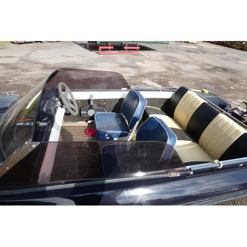 6242 - 1 x Fletcher 14 speed boat with a Honda 9.9hp four stroke outboard engine. This boat is approx 430cm... 