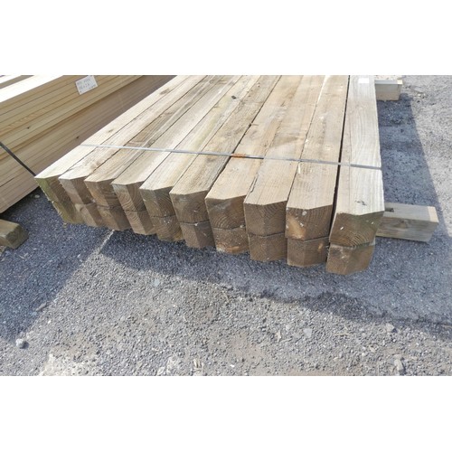 6335 - 20 x wooden posts each measuring approx 10cm x 10cm x 164cm