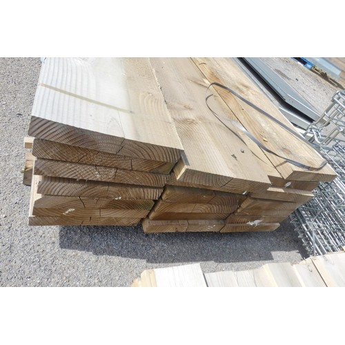 6340 - 20 x lengths of timber each measuring approx 33cm x 5 x 150