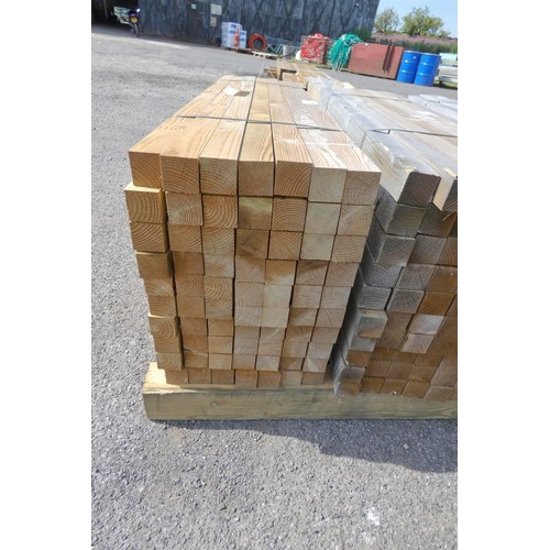 6349 - 70 x lengths of timber each measuring approx 4 cm x 4 x 119