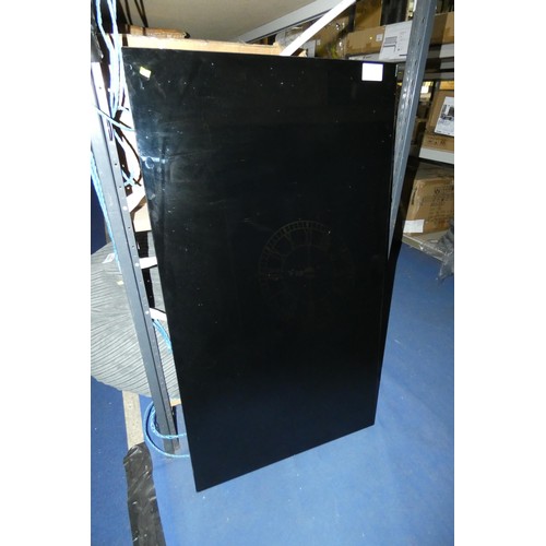 262A - 1 x black glass table top approx 70 x 125cm. Please note that this is for a table top only, no table... 