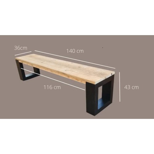 267 - 1 x Pittsburg wooden garden bench approx 150 x 35cm RRP £179