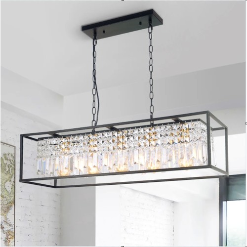 19 - 1 x Fircrest 5-light rectangle chandelier RRP £137