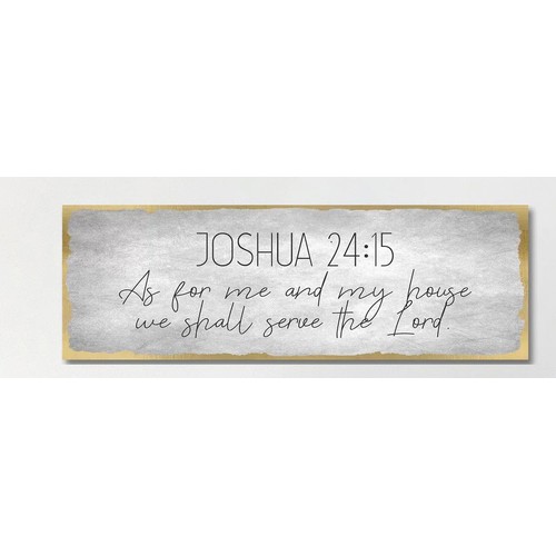 26 - 1 x art print on canvas - Joshua 24:15 RRP £73