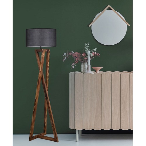 45 - 1 x Natalia 166cm tripod floor lamp RRP £64 Shade not included.