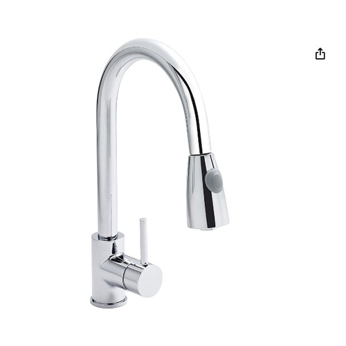 59 - 1 x Nuie KC318 modern kitchen single handle pull out mixer tap RRP £80