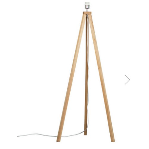 60 - 1 x Modern Light Wood Tripod Design Floor Lamp Base