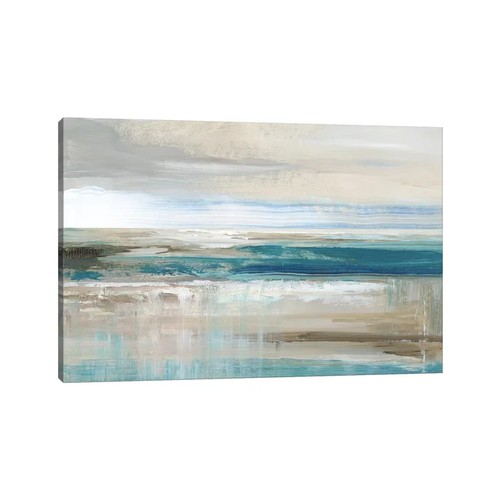 148 - 1 x art print on canvas approx 102 x 71cm - Abstract sea RRP £76