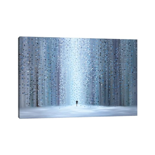 149 - 1 x art print on canvas approx 71 x 51cm - Rainy Stroll by Ekaterina Ermilkina RRP £49