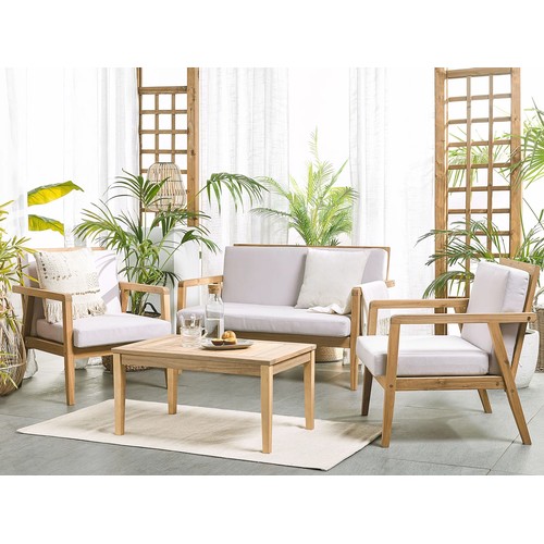 175 - A Jerrold 4-person garden lounge set with cushions RRP £929. Supplied in two boxes