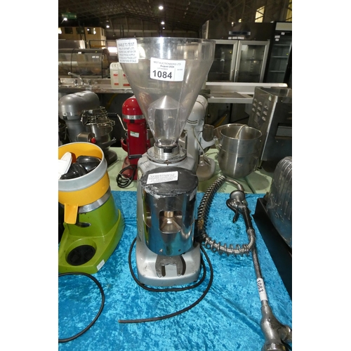 1084 - A commercial Espresso Italiano coffee grinder, missing top - trade