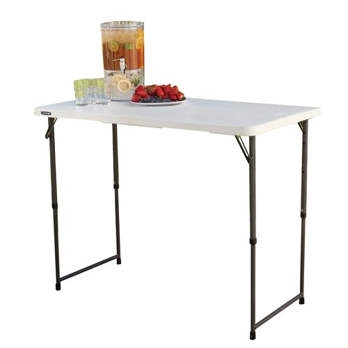 196 - 1 x Lifetime folding plastic and steel picnic table RRP £37