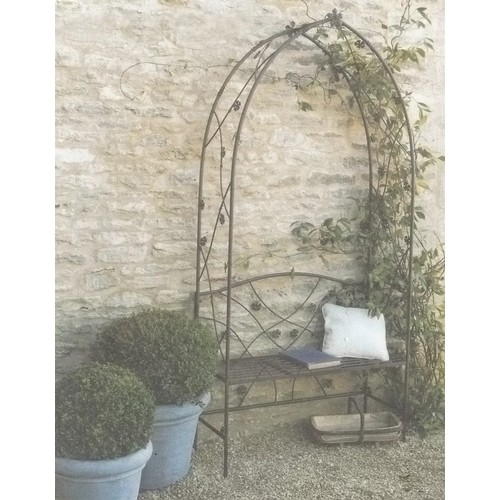 213 - 1 x Carl wrought iron arbour RRP £189