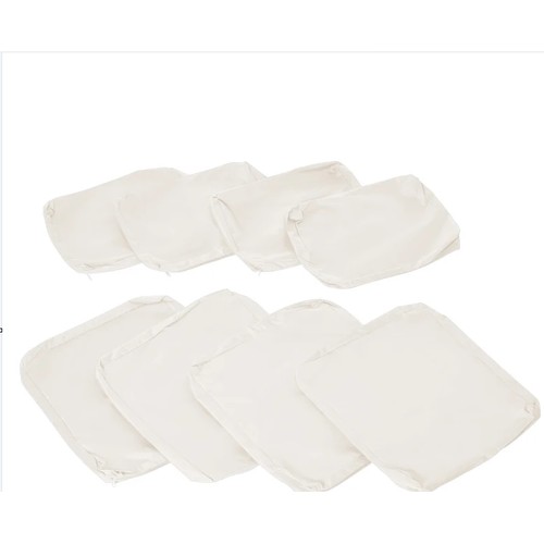 246 - A set of 8 x Outsunny replacement cushion covers (4 x seats and 4 x backs). Please note that these a... 