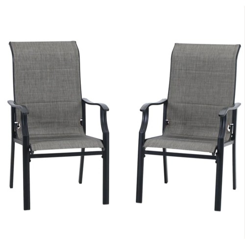 247 - 4 x Blue Elephant patio dining armchairs RRP £119