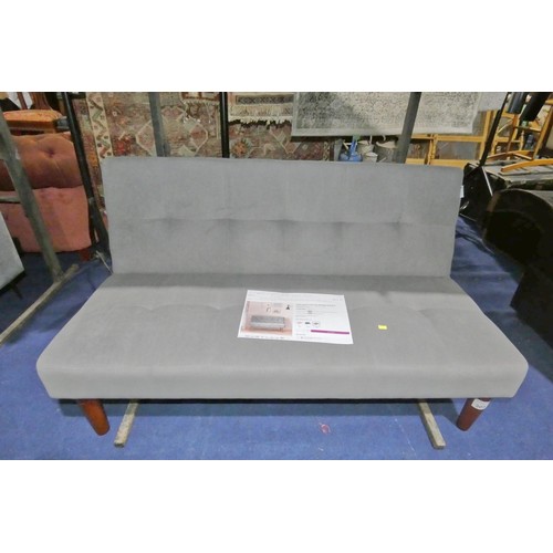 309 - 1 x Lukas two seater mini click / clack type sofa bed approx 122cm wide RRP £129