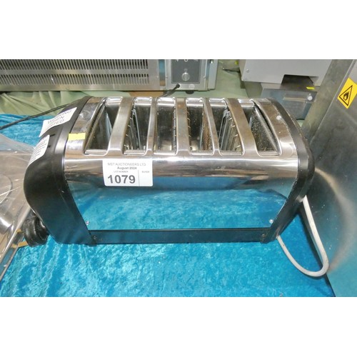 1079 - A commercial stainless steel 6 slice toaster by Dualit - trade  Tested Working