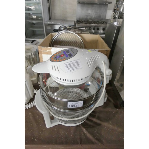 1095 - A 12lt digital halogen oven by Andrew James - trade  Tested Working