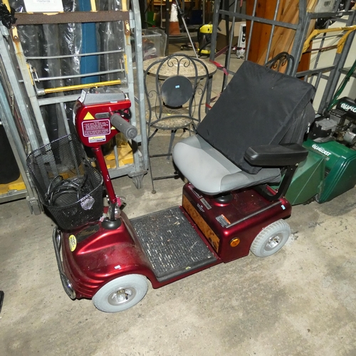 2053 - 1 x Shop Rider battery powered mobility scooter model TE-888NR supplied with 2 x keys and a mains ba... 