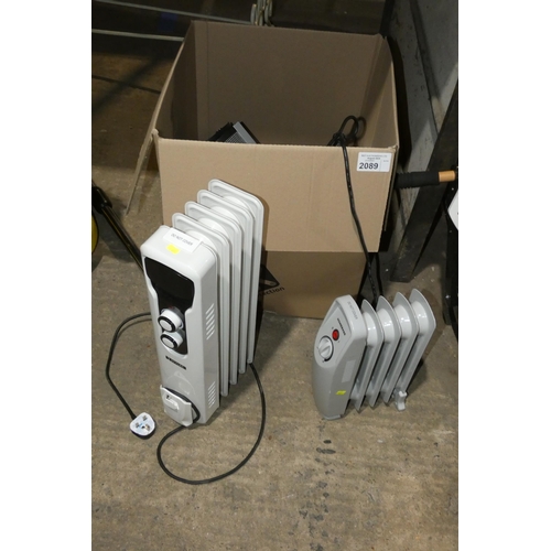 2089 - 6 x various electric heaters 240v (Trade)